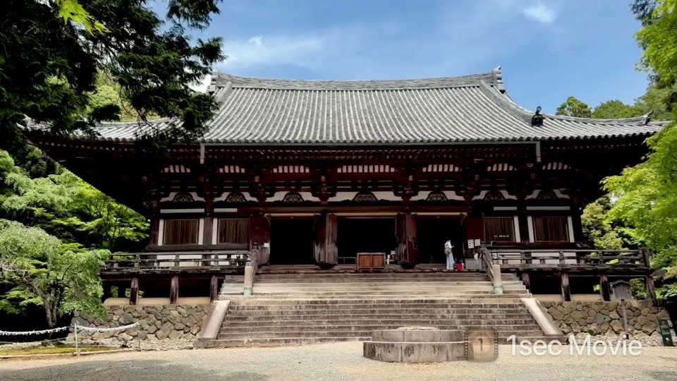 京都・神護寺の境内を映したサンプル動画の静止画